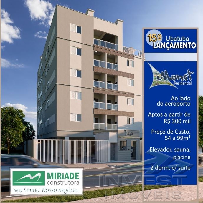 Ubatuba, Centro, Apartamento Próximo Praça de Eventos em Construção, Apto 61m², com Lazer